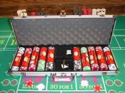 View Pro Series Casino Chips 4 Roll Pack & 500 Chip Case